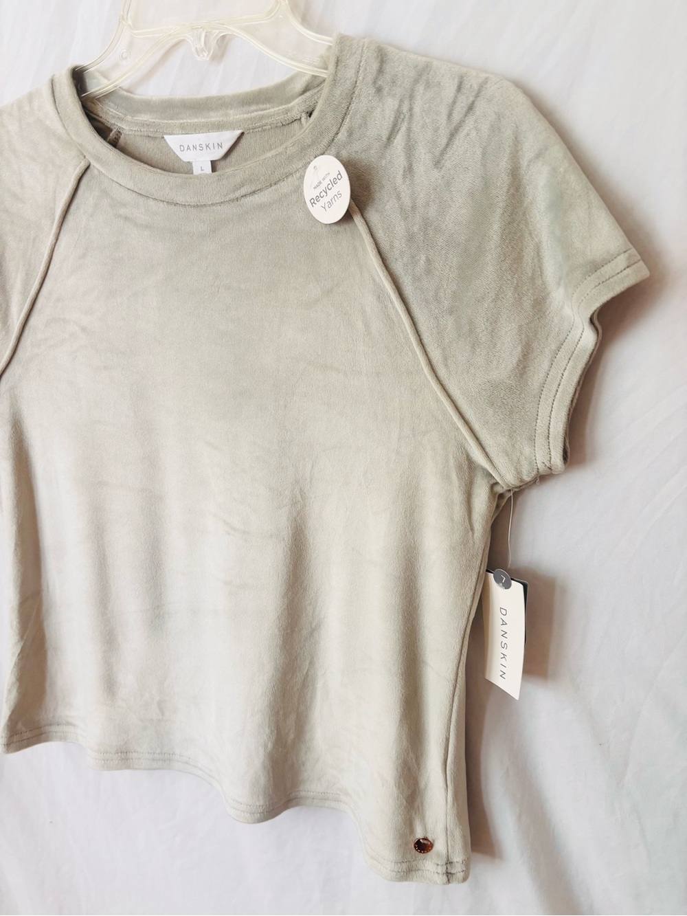 Danskin Sage Velour Top